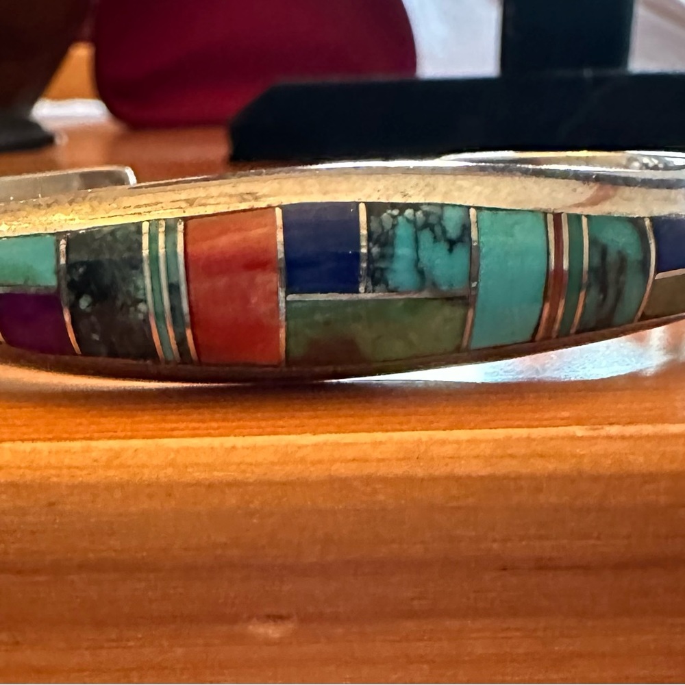 F. Chee Navajo sterling bracelet